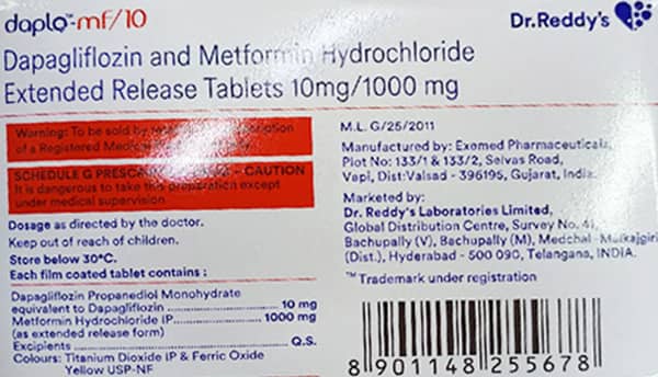 Daplo Mf 10mg Strip Of 10 Tablets