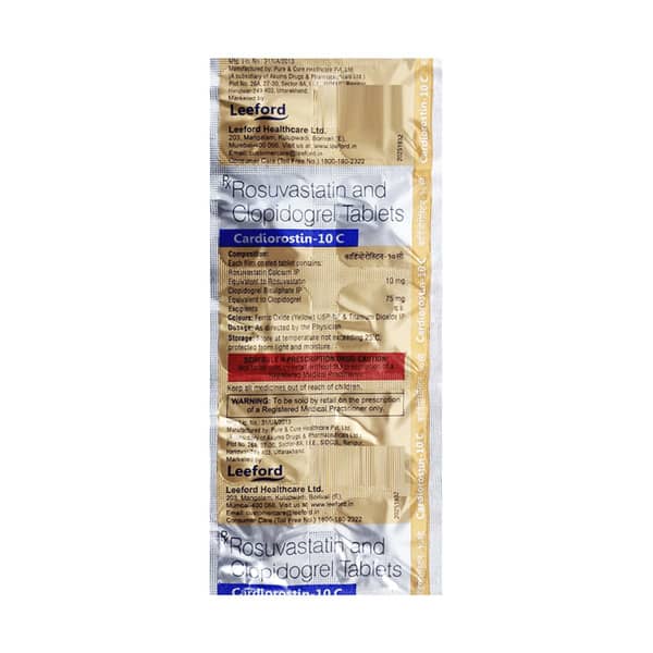 Cardiorostin 10mg C Strip Of 10 Tablets