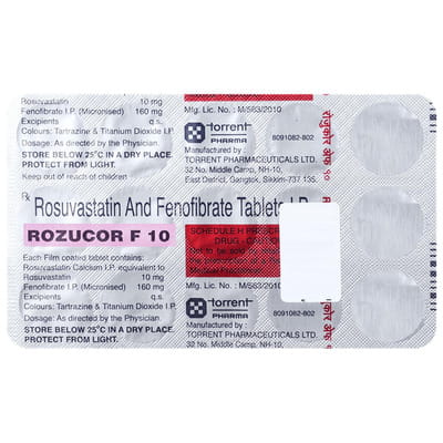 Rozucor F 10mg Strip Of 15 Tablets