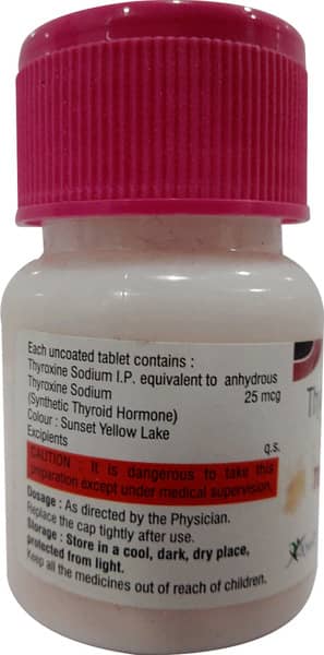 Thyroxinol 25Mcg Bottle Of 120 Tablets