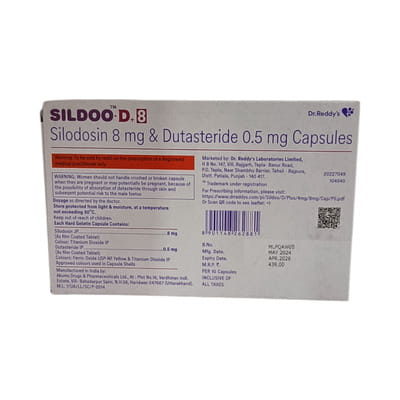Sildoo D Plus 8mg Strip Of 10 Capsules
