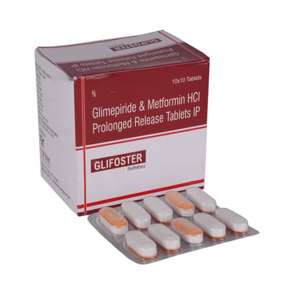 Glifoster 2/500Mg Strip Of 10 Tablets