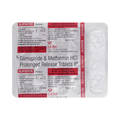 Glifoster 2/500mg Strip Of 10 Tablets