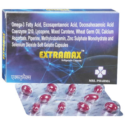 Extramax Strip Of 10 Softgel Capsules