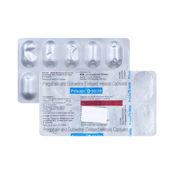 Prixain D 50/20 Strip Of 10 Capsules