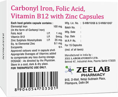 Zeefron Strip Of 15 Capsules