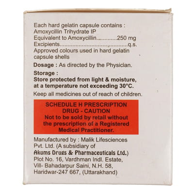 Esoxycin 250mg Strip Of 15 Capsules