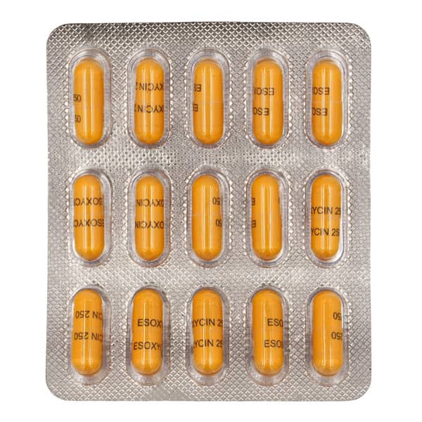 Esoxycin 250Mg Strip Of 15 Capsules