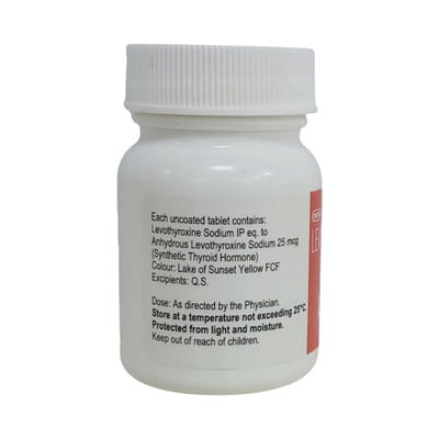 Lethyrox 25mcg Bottle Of 120 Tablets