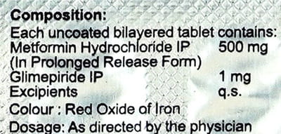 Ajapride M 1mg Tablet 15'S