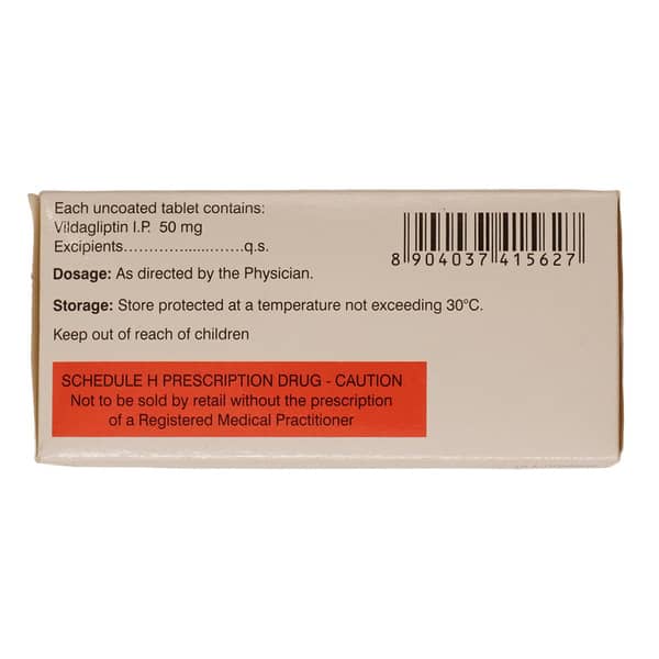 Vildanat 50mg Strip Of 10 Tablets