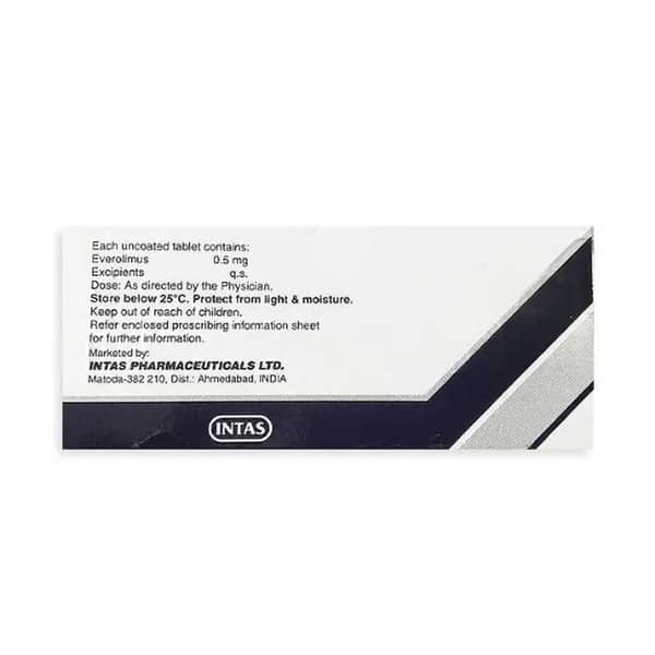 Everotas 0.5Mg Strip Of 10 Tablets