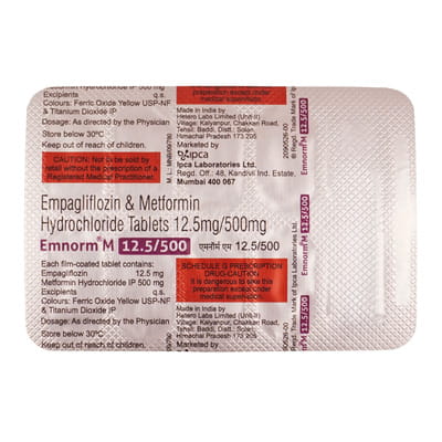 Emnorm M 12.5/500mg Strip Of 10 Tablets