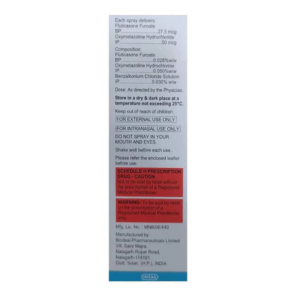 Ezicas Ox 70Md Bottle Of 7Gm Nasal Spray