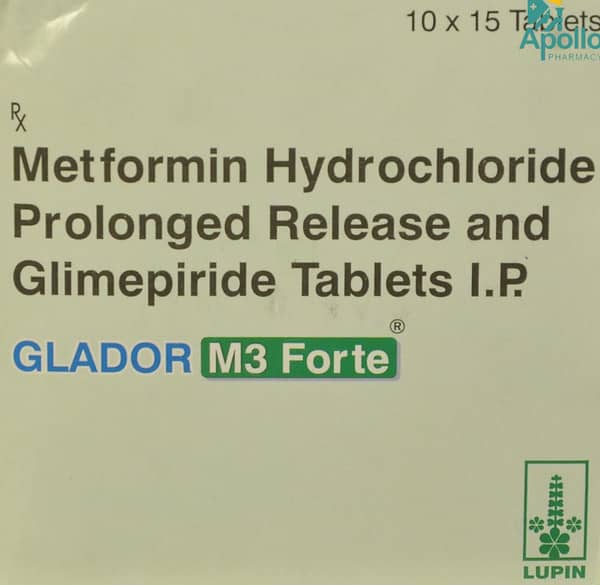 Glador M 3mg Forte Strip Of 15 Tablets