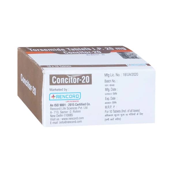 Concitor 20mg Strip Of 10 Tablets