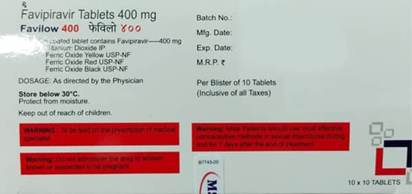 Favilow 400mg Strip Of 10 Tablets