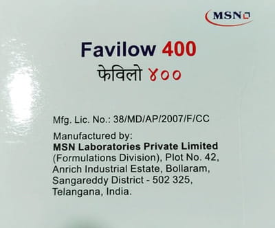 Favilow 400mg Strip Of 10 Tablets