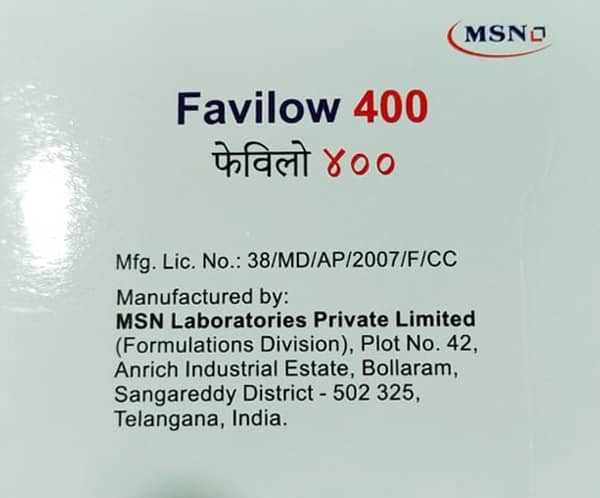 Favilow 400mg Strip Of 10 Tablets