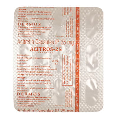 Acitros 25mg Strip Of 15 Capsules