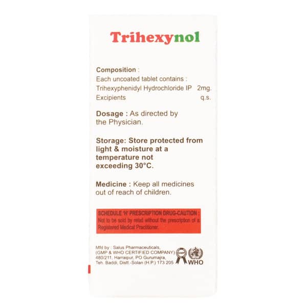 Trihexynol Strip Of 10 Tablets
