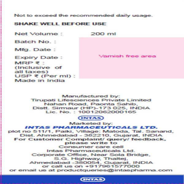 Cogvin Ds Mango Flavour Bottle Of 200ml Syrup