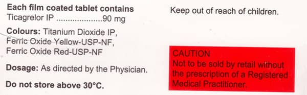 Ticacip 90mg Strip Of 14 Tablets