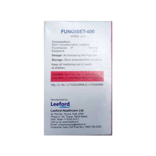 Fungiset 400mg Strip Of 1 Tablet