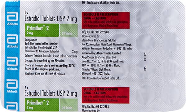 Primibet 2Mg Strip Of 28 Tablets