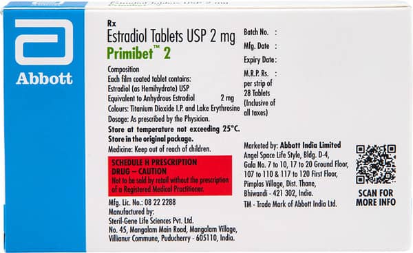 Primibet 2Mg Strip Of 28 Tablets