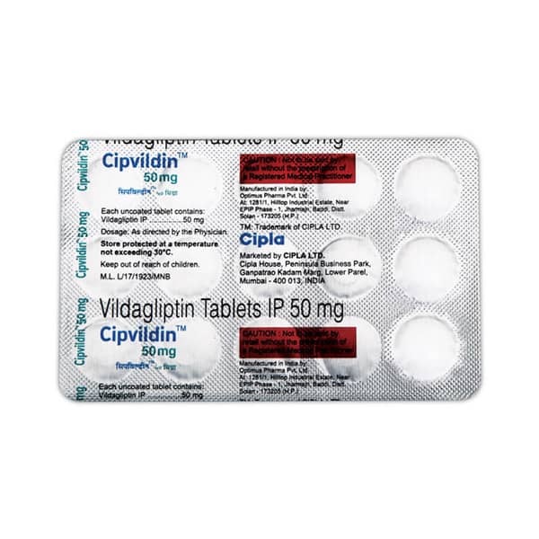 Cipvildin 50mg Strip Of 15 Tablets