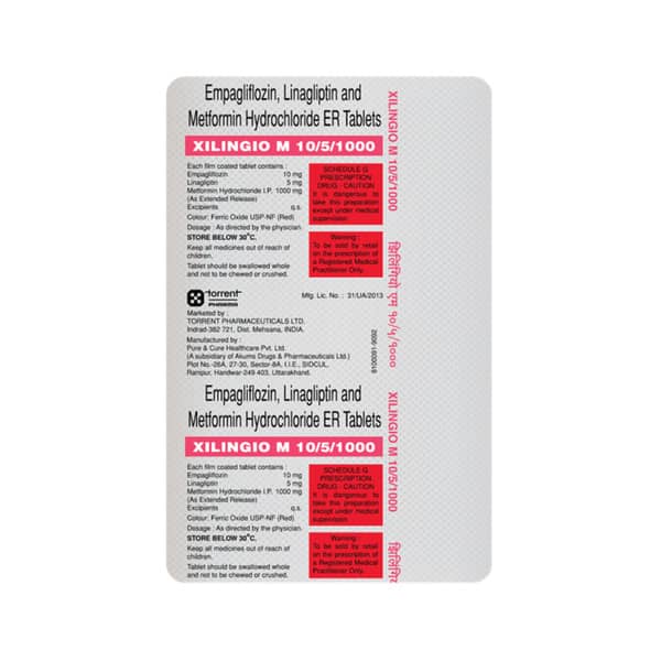 Xilingio M 10/5/1000mg Strip Of 10 Tablets
