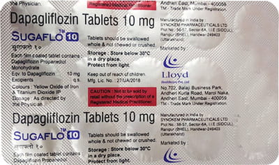 Sugaflo 10mg Strip Of 15 Tablets