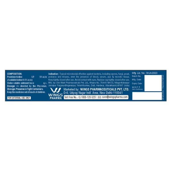 Cidadin 5% Tube Of 10gm Ointment