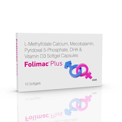 Folimac Plus Strip Of 10 Softgel Capsules