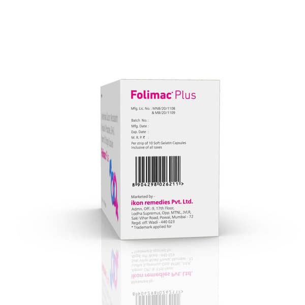 Folimac Plus Strip Of 10 Softgel Capsules