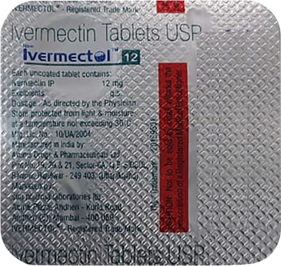 New Ivermectol 12mg Strip Of 2 Tablets