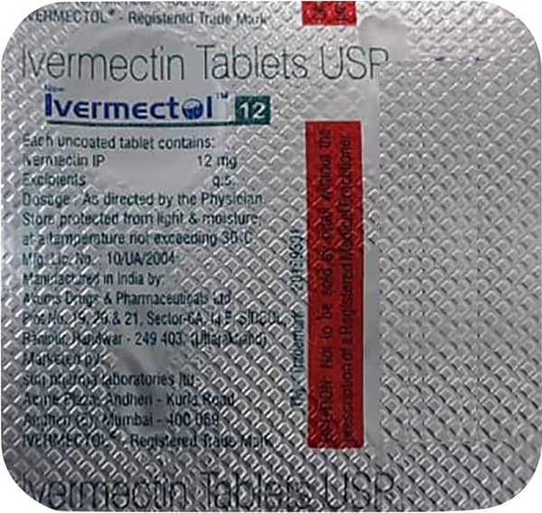 New Ivermectol 12mg Strip Of 2 Tablets
