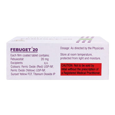 Febuget 20mg Strip Of 10 Tablets