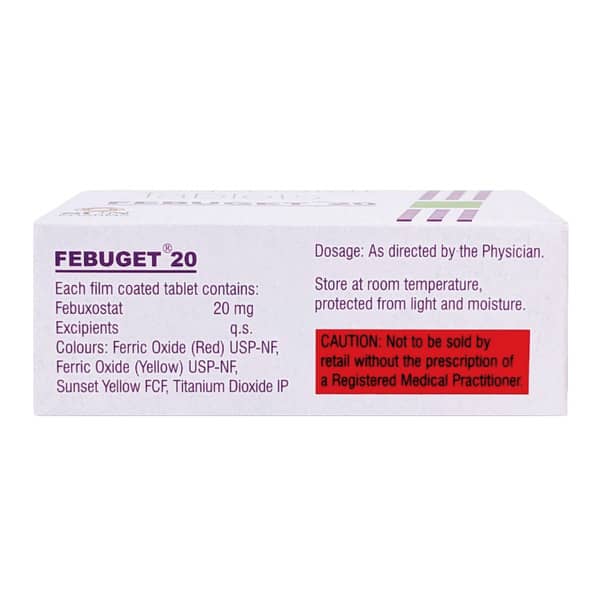 Febuget 20Mg Strip Of 10 Tablets