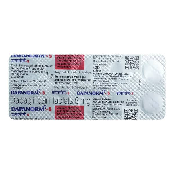 Dapanorm 5Mg Strip Of 10 Tablets