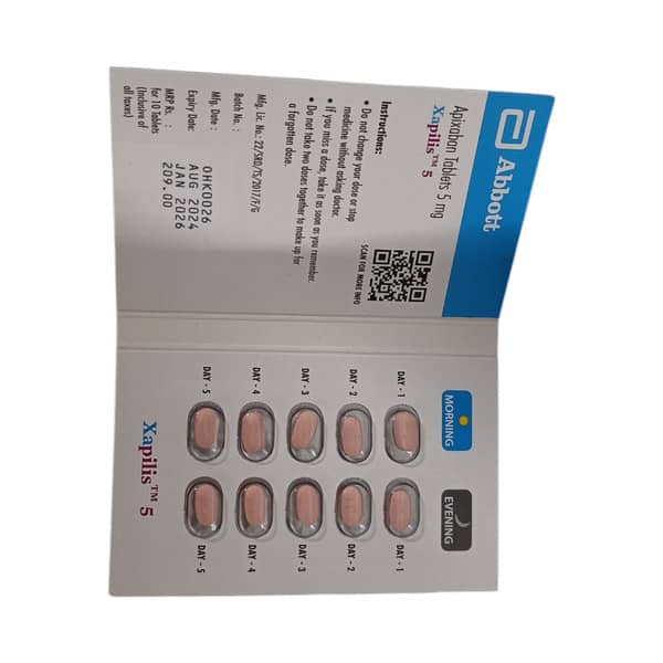 Xapilis 5Mg Strip Of 10 Tablets