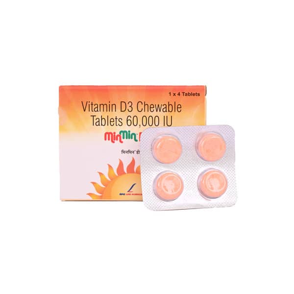 Minmin D3 Strip Of 4 Chewable Tablets