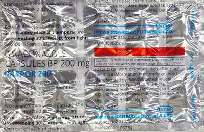 Itaspor 200mg Strip Of 10 Capsules