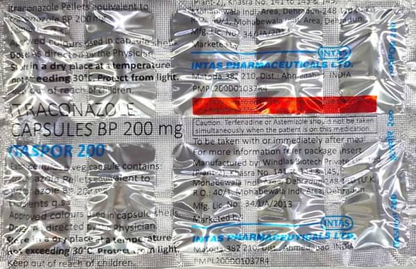 Itaspor 200mg Strip Of 10 Capsules