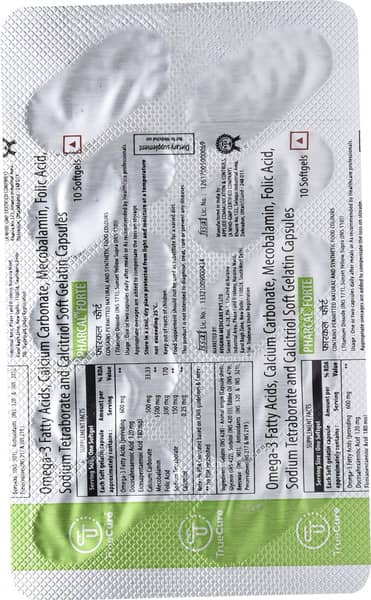 Pharcal Forte Strip Of 10 Softgel Capsules