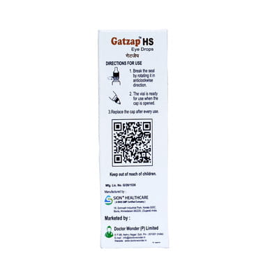 Gatzap Hs Bottle Of 5ml Eye Drops