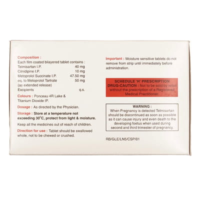 Telma Lnb 50mg Strip Of 15 Tablets