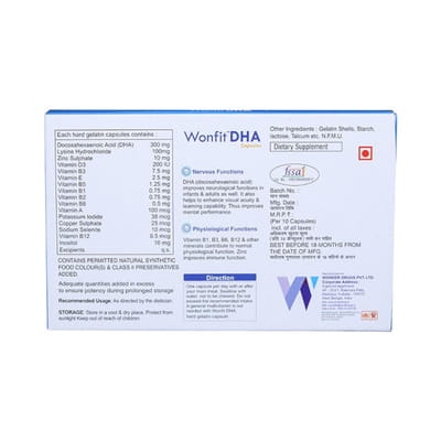 Wonfit Dha Strip Of 10 Capsules