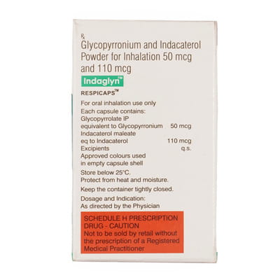 Indaglyn 50/110mcg Box Of 30 Respicaps